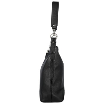 Dámská kožená kabelka do ruky černá - Delami Vera Pelle Ameli