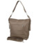 Dámská kožená kabelka do ruky taupe - Delami Vera Pelle Ameli