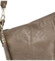 Dámská kožená kabelka do ruky taupe - Delami Vera Pelle Moshe
