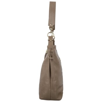 Dámská kožená kabelka do ruky taupe - Delami Vera Pelle Moshe