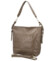 Dámská kožená kabelka do ruky taupe - Delami Vera Pelle Moshe