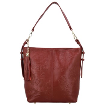 Dámská kožená kabelka do ruky černá - Delami Vera Pelle Moshe