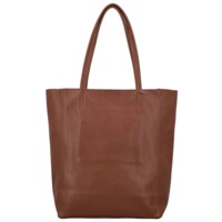 Dámská kožená kabelka na rameno hnědá - Delami Vera Pelle Saniela