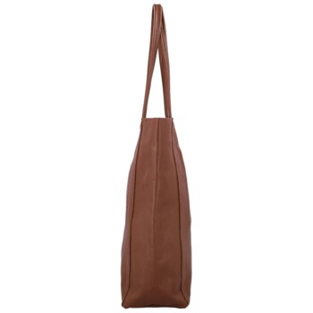 Dámská kožená kabelka na rameno hnědá - Delami Vera Pelle Saniela