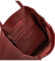 Dámská kožená kabelka na rameno tmavě červená - Delami Vera Pelle Saniela