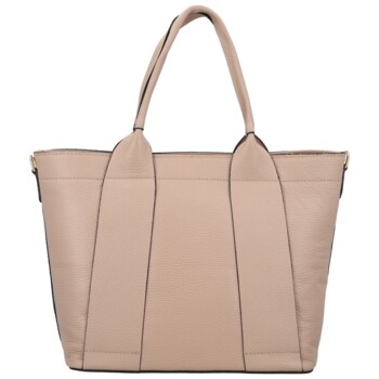 Dámská kožená kabelka na rameno růžová - Delami Vera Pelle Nadiya