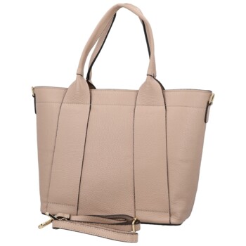 Dámská kožená kabelka na rameno růžová - Delami Vera Pelle Nadiya