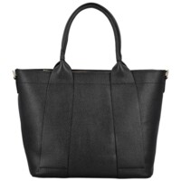 Dámská kožená kabelka na rameno černá - Delami Vera Pelle Nadiya