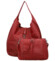 Dámský set kabelek červený - Paolo bags Lona