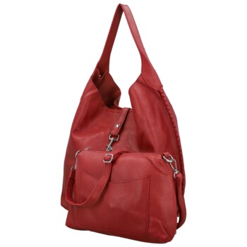 Dámský set kabelek červený - Paolo bags Lona