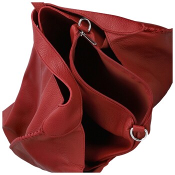 Dámský set kabelek červený - Paolo bags Lona