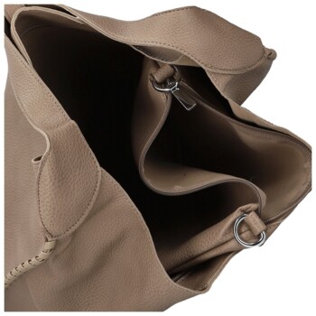 Dámský set kabelek tmavě béžový - Paolo bags Lona