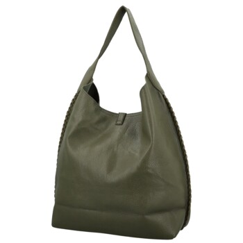 Dámský set kabelek tmavě zelený - Paolo bags Lona