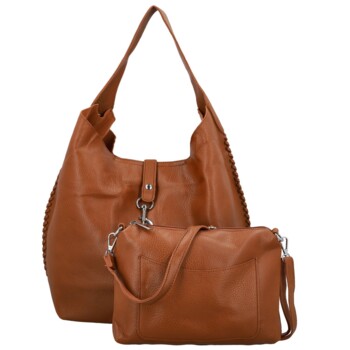 Dámský set kabelek hnědý - Paolo bags Lona