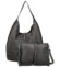 Dámský set kabelek tmavě šedý - Paolo bags Lona