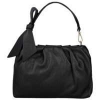 Dámská kožená kabelka do ruky černá - Delami Vera Pelle Elena