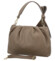 Dámská kožená kabelka do ruky taupe - Delami Vera Pelle Elena