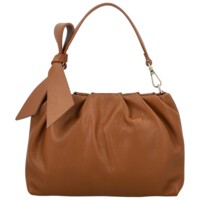 Dámská kožená kabelka do ruky koňaková - Delami Vera Pelle Elena