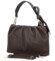 Dámská kožená kabelka do ruky tmavě hnědá - Delami Vera Pelle Elena