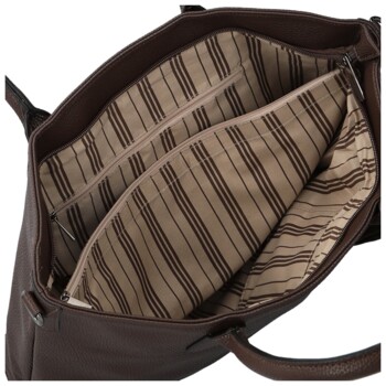 Dámská kabelka přes rameno coffee - Paolo bags Iljana