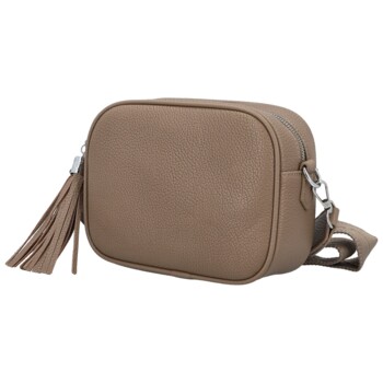 Dámská crossbody kabelka tmavě béžová - Paolo bags Ilana