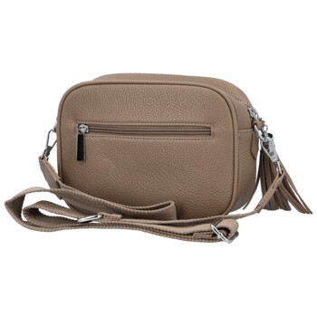 Dámská crossbody kabelka tmavě béžová - Paolo bags Ilana