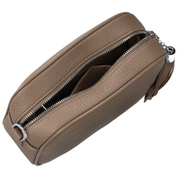 Dámská crossbody kabelka tmavě béžová - Paolo bags Ilana