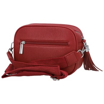 Dámská crossbody kabelka červená - Paolo bags Ilana
