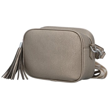 Dámská crossbody kabelka bronzová - Paolo bags Ilana