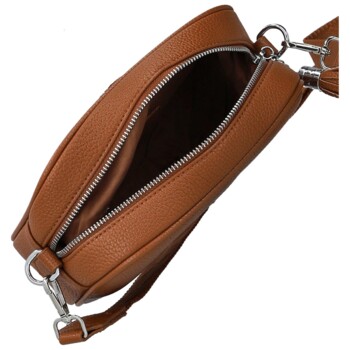 Dámská crossbody kabelka hnědá - Paolo bags Ilana