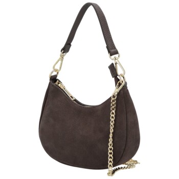 Dámská kabelka na rameno tmavě hnědá - Delami Vera Pelle Penelopa