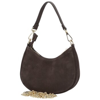 Dámská kabelka na rameno tmavě hnědá - Delami Vera Pelle Penelopa