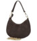 Dámská kabelka na rameno tmavě hnědá - Delami Vera Pelle Penelopa