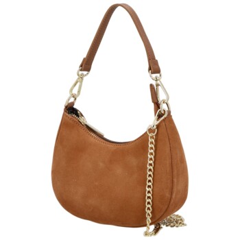 Dámská kabelka na rameno koňaková - Delami Vera Pelle Penelopa