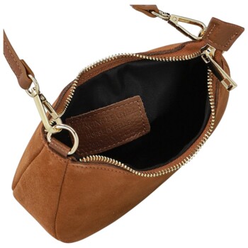 Dámská kabelka na rameno koňaková - Delami Vera Pelle Penelopa