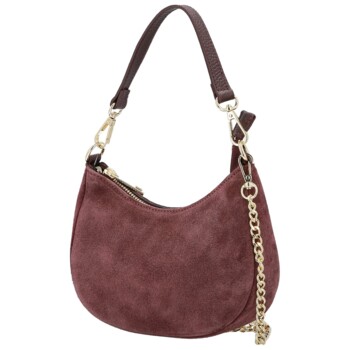 Dámská kabelka na rameno vínová - Delami Vera Pelle Penelopa