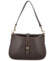 Dámská kabelka na rameno tmavě hnědá - Delami Vera Pelle Heloise