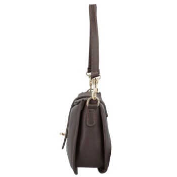 Dámská kabelka na rameno tmavě hnědá - Delami Vera Pelle Heloise