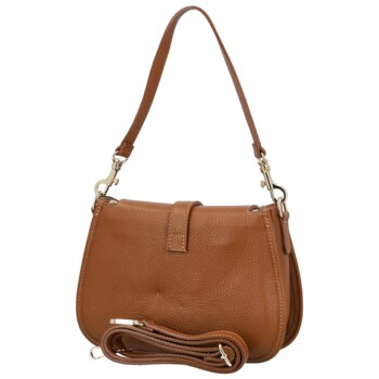 Dámská kabelka na rameno koňaková - Delami Vera Pelle Heloise