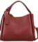 Dámská kožená kabelka do ruky tmavě červená - Delami Vera Pelle Mija