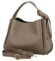 Dámská kožená kabelka do ruky taupe - Delami Vera Pelle Mija