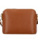 Dámská kožená crossbody kabelka koňaková - Delami Vera Pelle Gosslin