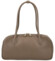 Dámská kožená kabelka na rameno taupe - Delami Vera Pelle Reece