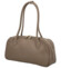 Dámská kožená kabelka na rameno taupe - Delami Vera Pelle Reece