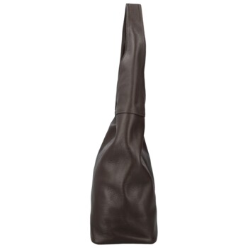 Dámská kožená kabelka přes rameno tmavě hnědá - Delami Vera Pelle SkyFull