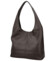 Dámská kožená kabelka přes rameno tmavě hnědá - Delami Vera Pelle SkyFull