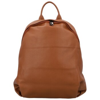 Dámský kožený batoh koňakový - Delami Vera Pelle Ricardo