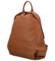 Dámský kožený batoh koňakový - Delami Vera Pelle Ricardo