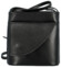 Dámská kožená crossbody kabelka černá - Delami Iraida