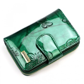 Dámská kožená peněženka zelená - Gregorio Allis